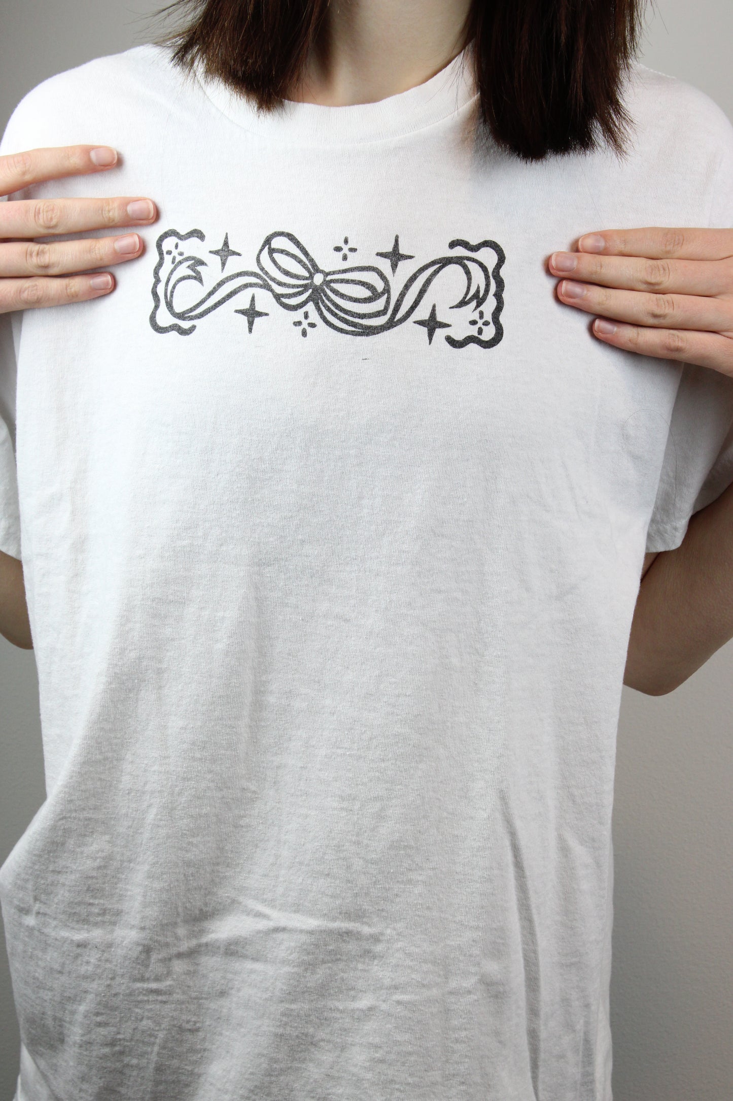 Bow Block-Printed T-Shirt
