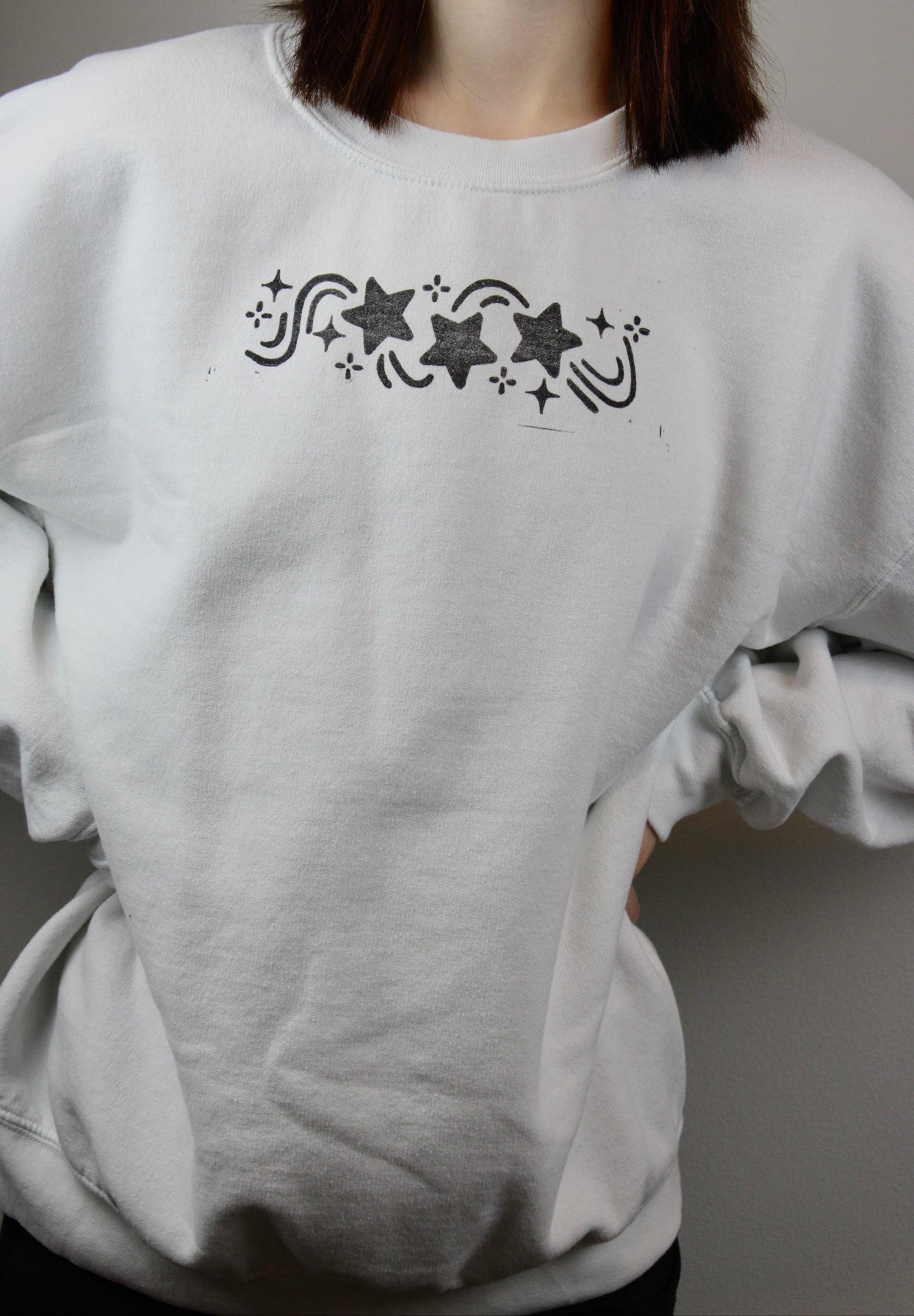 Star Block-Printed Sweatshirt