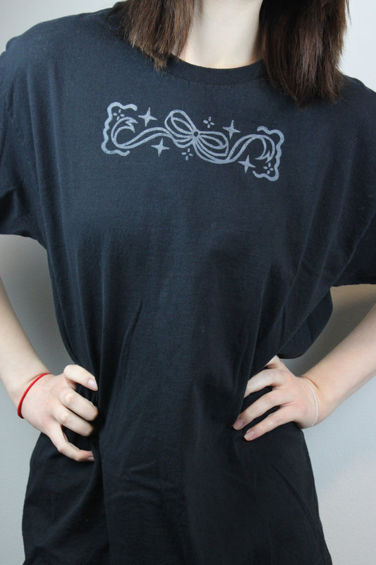 Bow Block-Printed T-Shirt