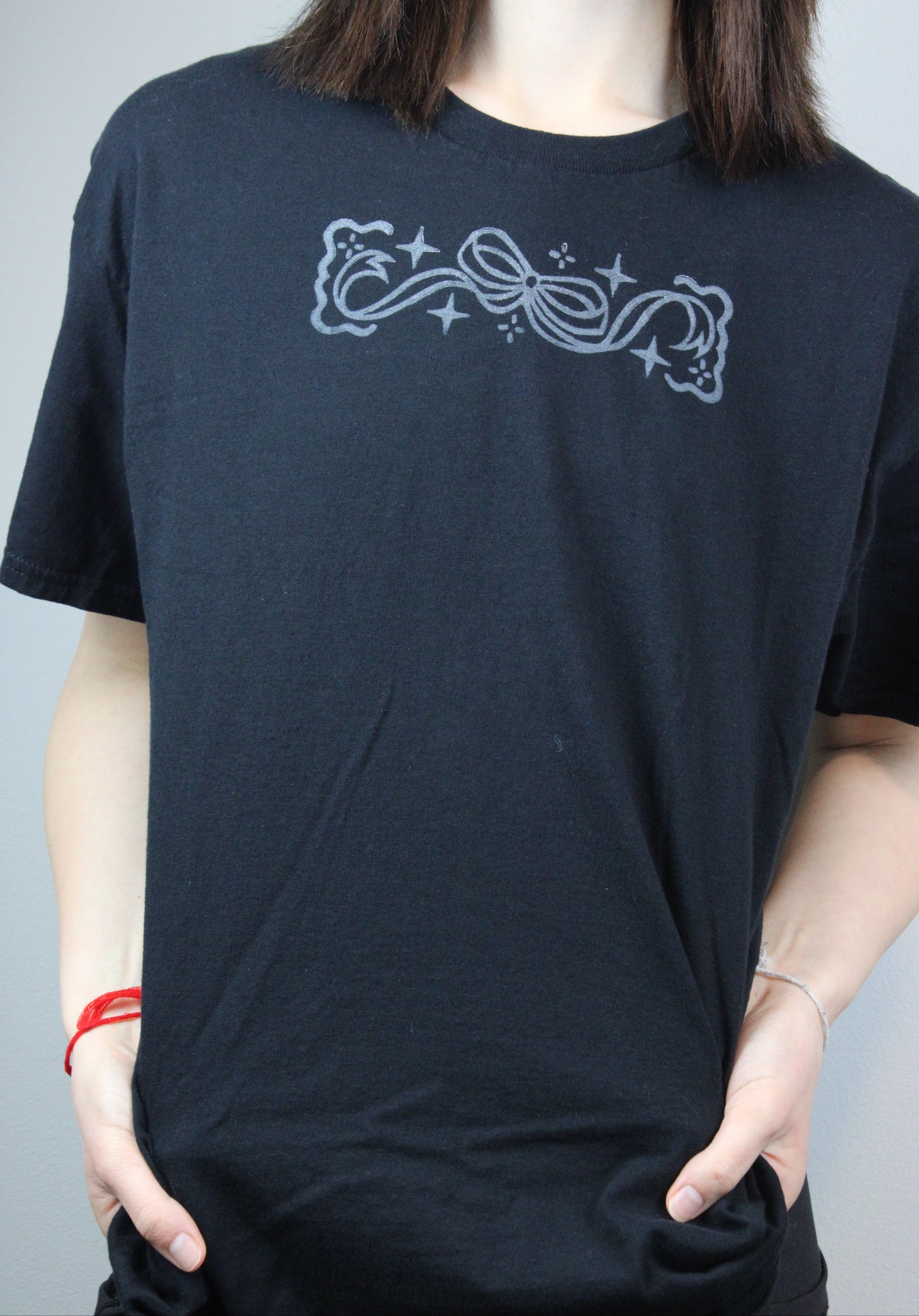 Bow Block-Printed T-Shirt