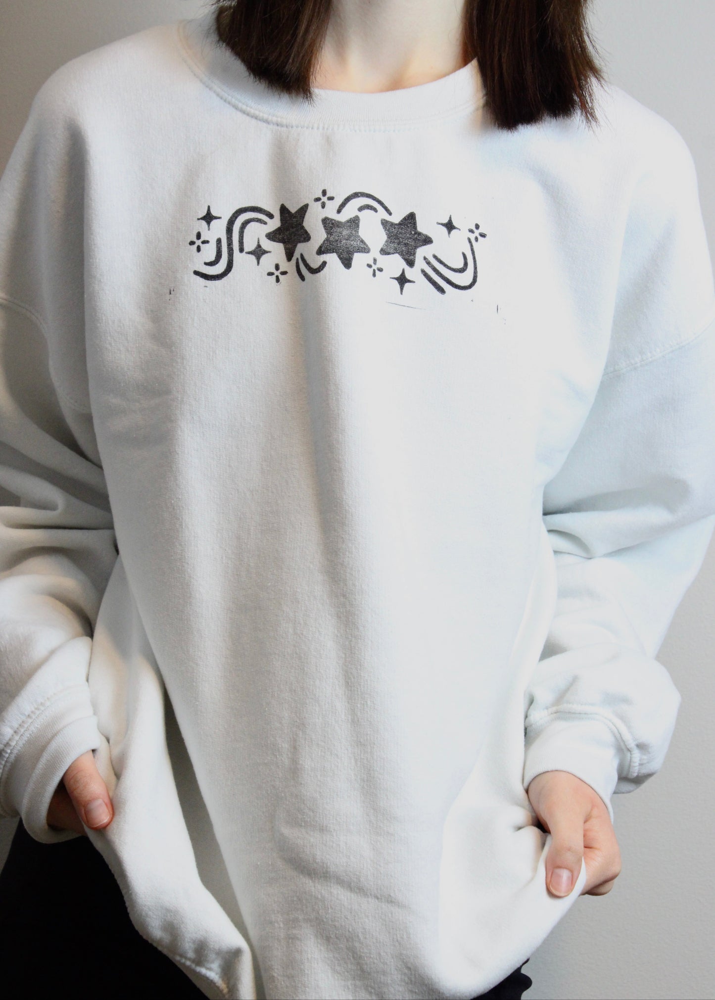 Star Block-Printed Sweatshirt
